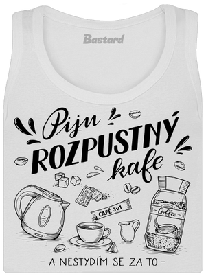 B12: Piju rozpustný dámské tílko klasické White