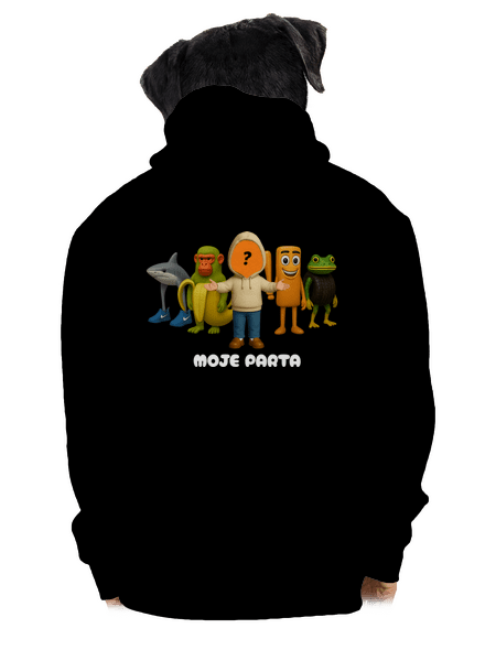 Brainrot parta pro holky pánská mikina na zip Black