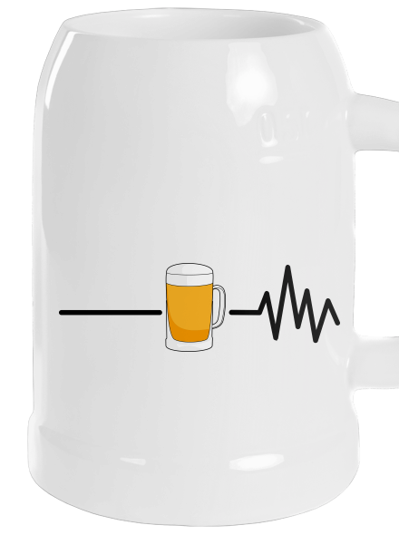 Beer help půllitr White