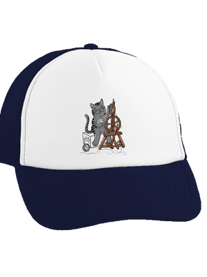 Kočka přede kšiltovka truckerka French Navy cap