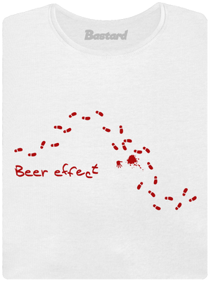 Beer effect dámské tričko s lemem White