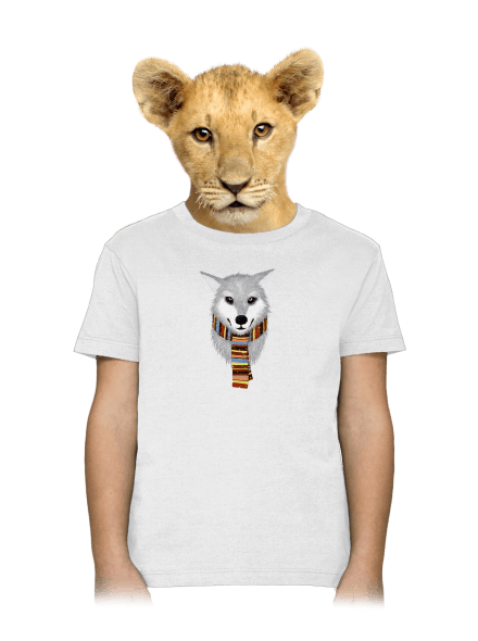 Sněžný vlk dětské tričko White