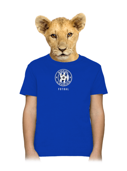 Sokol Lovčice - fotbal - barevné dětské tričko Royal Blue