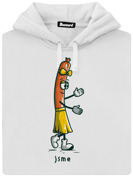 Páreček dámská mikina klokanka White