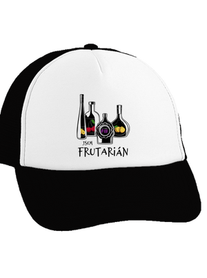 Frutarián kšiltovka truckerka Black cap