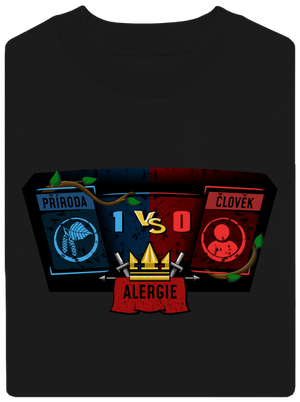 Příroda vs. člověk unisex mikina bez kapuce Black