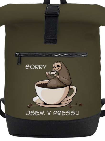 V pressu batoh Military Green