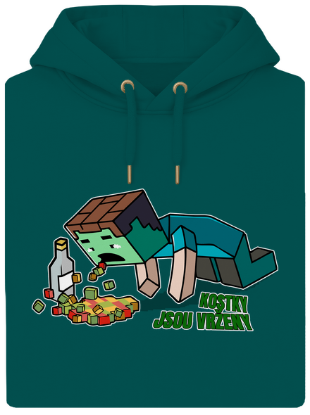 Kostky jsou vrženy unisex mikina premium Emerald Green