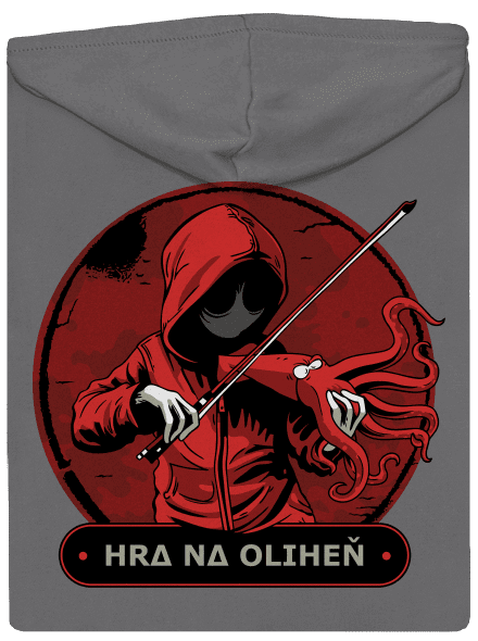 Hra na oliheň dámská mikina na zip Steel Gray