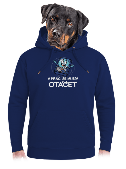 Musím se otáčet unisex mikina premium Navy