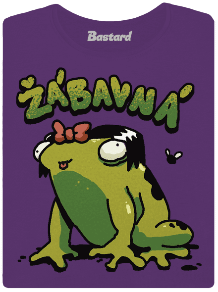 Žábavní dámské tričko premium Purple