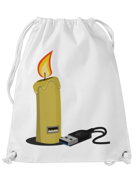 USB svíčka vak White