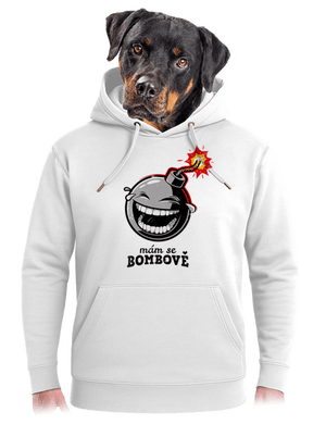 Mám se bombově unisex mikina premium Snowwhite