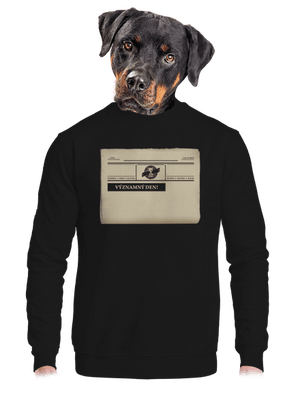 unisex mikina bez kapuce