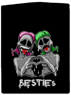 Besties pánská mikina na zip Black