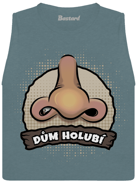 Dům holubí dámské tílko volné Heather Deep Teal