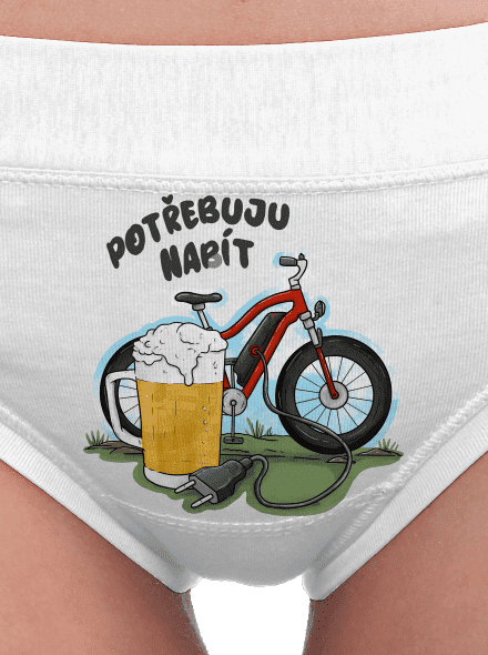 Potřebuju napít dámské kalhotky White