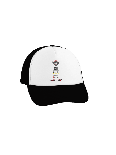 Velitel šaškecu kšiltovka truckerka Black cap