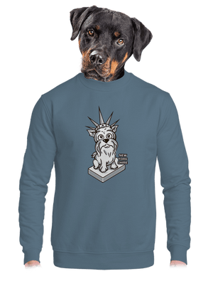 unisex mikina bez kapuce