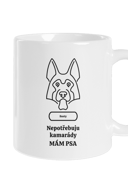 Nemůžu, mám psa klasický hrnek White