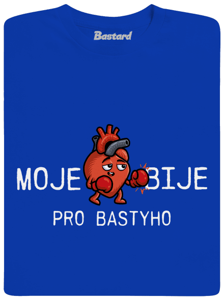 Moje srdce bije pánské dlouhý rukáv Royal Blue