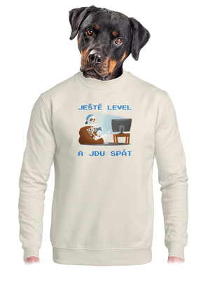 Ještě level unisex mikina bez kapuce Off White