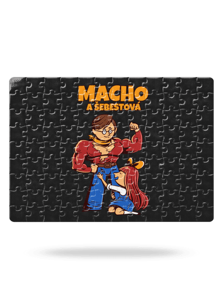 Macho a Šebestová puzzle White