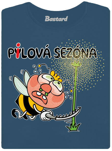 Pylová sezóna dámské tričko premium Petrol Blue
