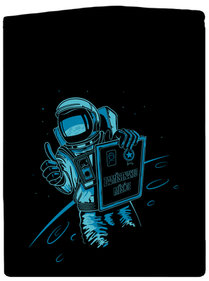 Zaměstnanec měsíce pánská mikina na zip Black