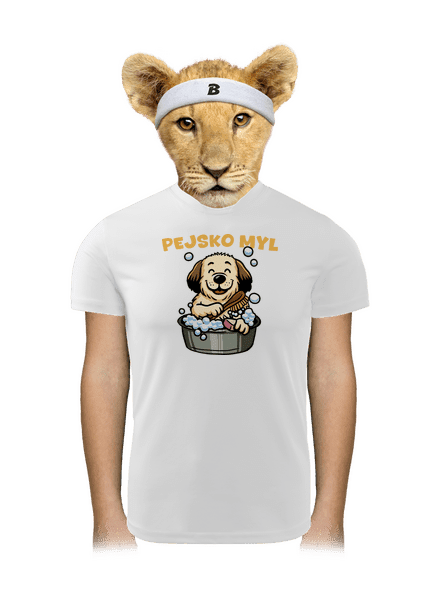 Pejskomyl dětské sportovní tričko White