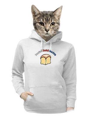 Poctivá buchta a klobása dámská mikina klokanka White