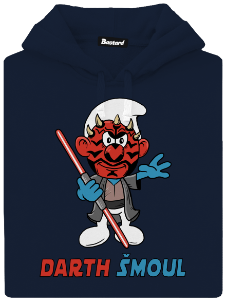 Darth Šmoul pánská mikina klokanka Navy