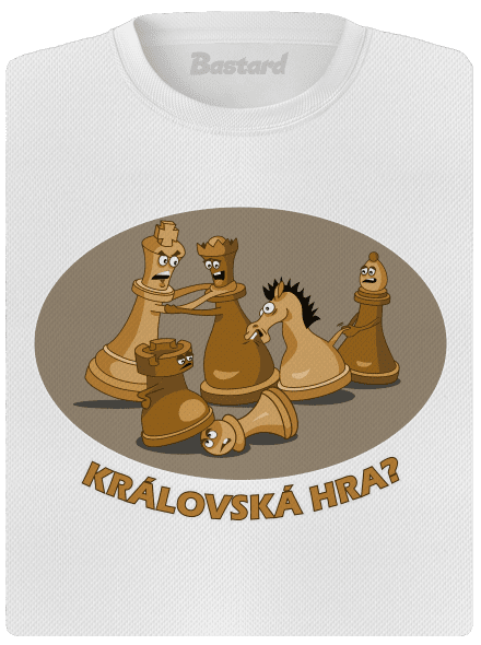 Královská hra dámské sportovní tričko White