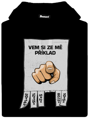 Vem si ze mě příklad dámská mikina klokanka Black