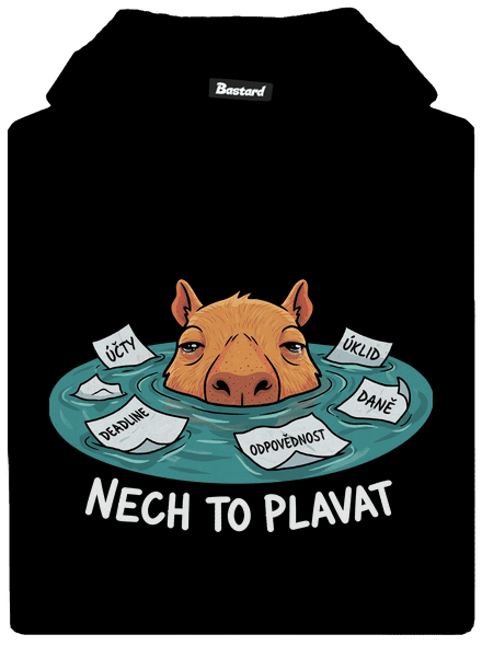 Nech to plavat dětská mikina klokanka Black