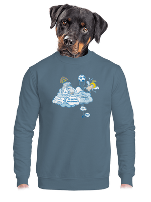 Out unisex mikina bez kapuce Nordic Blue