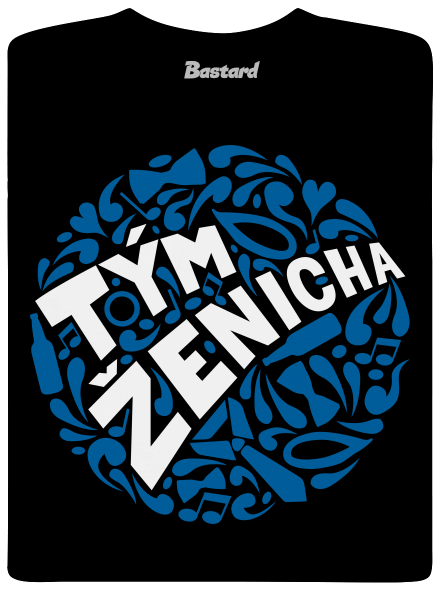 Tým ženicha pánské tričko Black