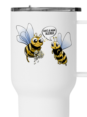Alergická včelka termohrnek White