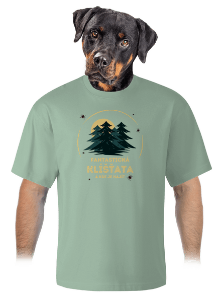 Fantastická klíšťata unisex tričko oversized Sage