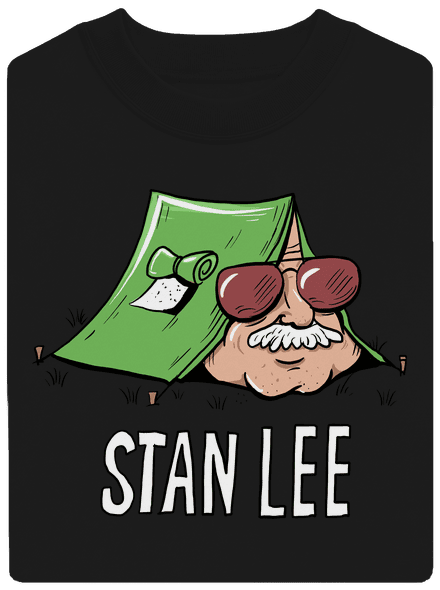 Stan Lee unisex mikina bez kapuce Black