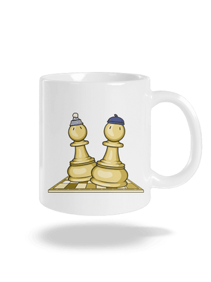 Šach a Mat klasický hrnek White