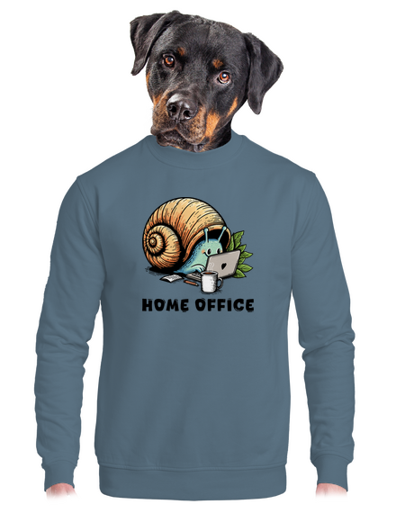 Šnekův home office unisex mikina bez kapuce Nordic Blue