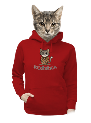 Košiška dámská mikina klokanka Red Mal