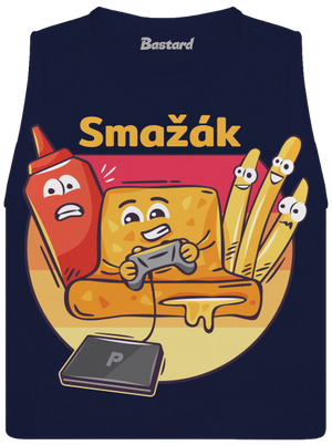 Smažák dámské tílko volné Navy