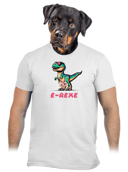 E-Rexe pánské tričko White