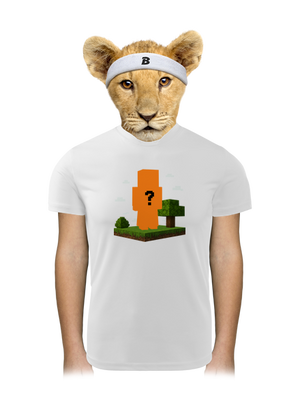 Minecraft z vlastní fotky dětské sportovní tričko White