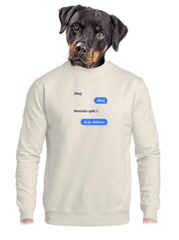 unisex mikina bez kapuce