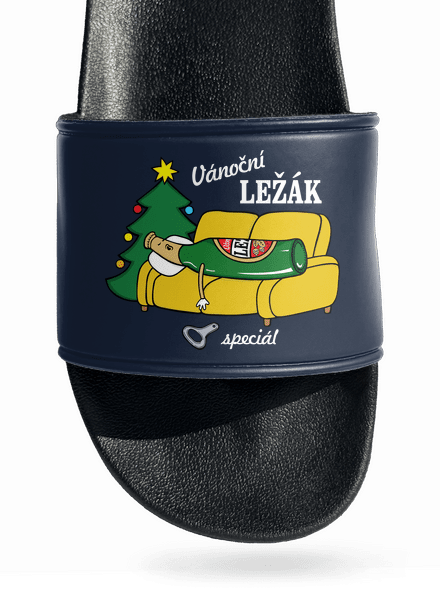 Vánoční ležák pantofle Navy