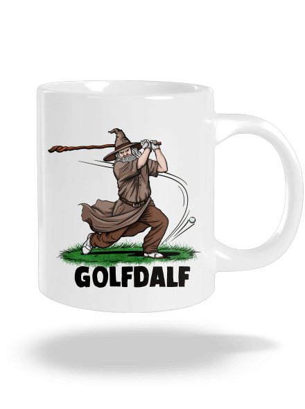 Golfdalf velký hrnek White