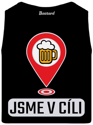 Jsme v cíli pánské tílko Black